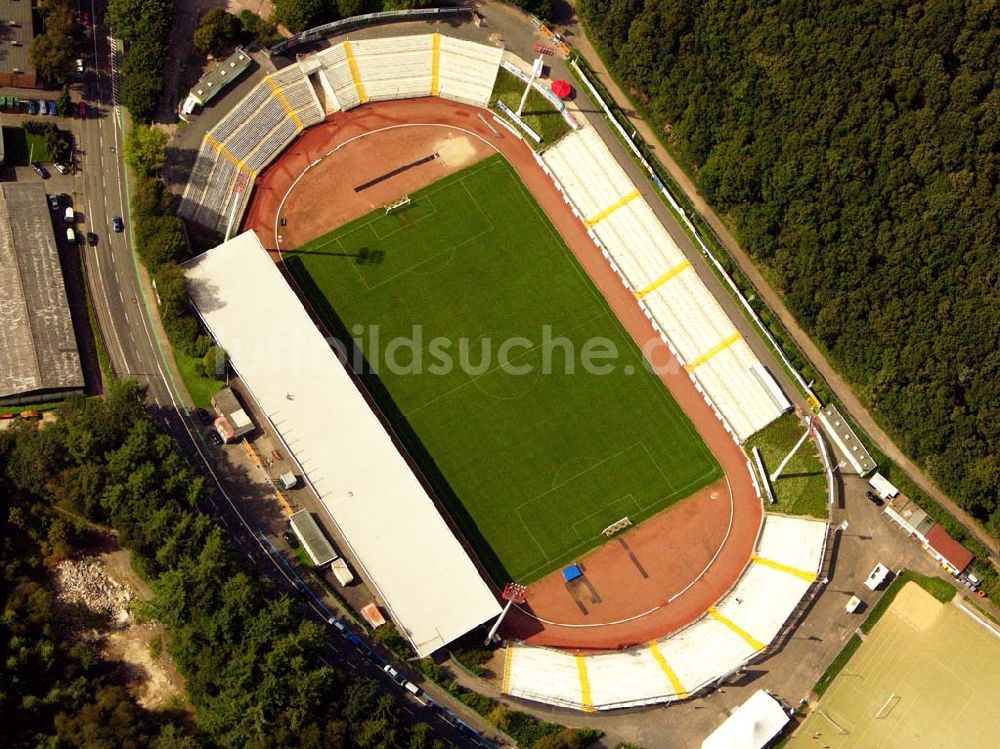 Luftaufnahme Siegen - Blick auf das Leimbachstadion