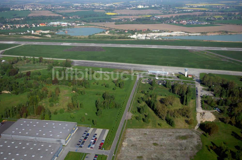 Luftaufnahme Nobitz - Blick auf den Leipzig-Altenburg Airport bei Nobitz