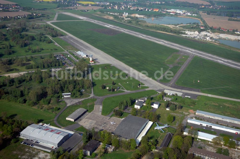 Luftbild Nobitz - Blick auf den Leipzig-Altenburg Airport bei Nobitz