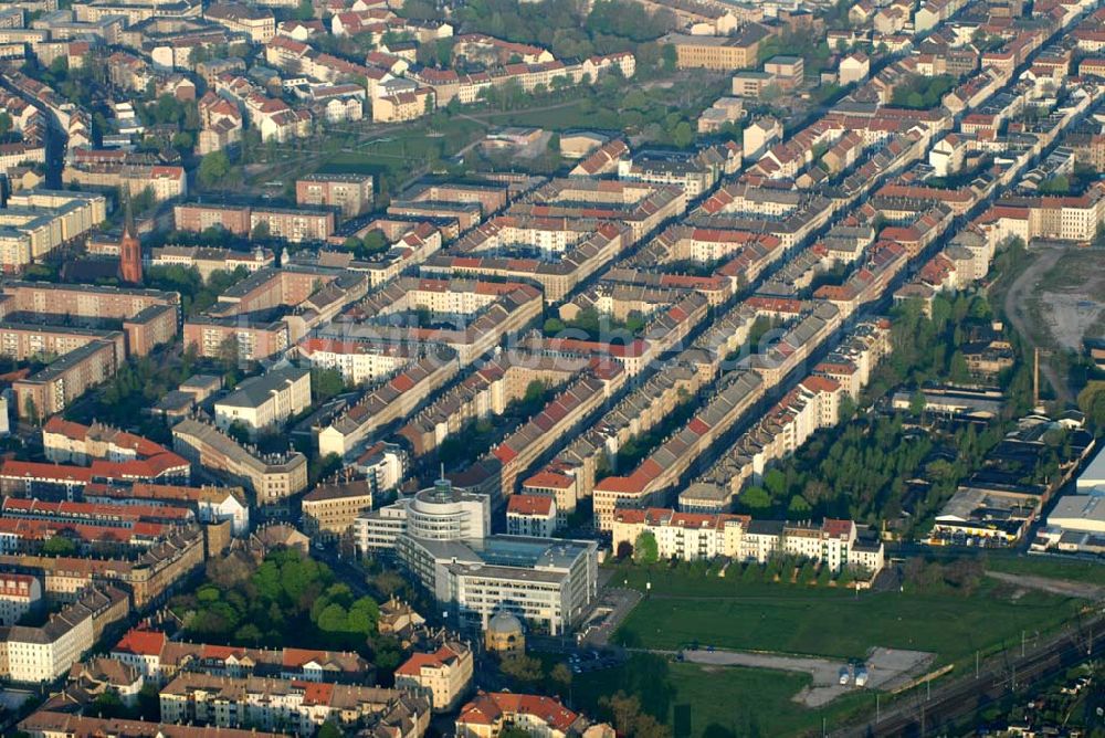 Leipzig aus der Vogelperspektive: Blick auf die Leipziger Eisenbahnstraße