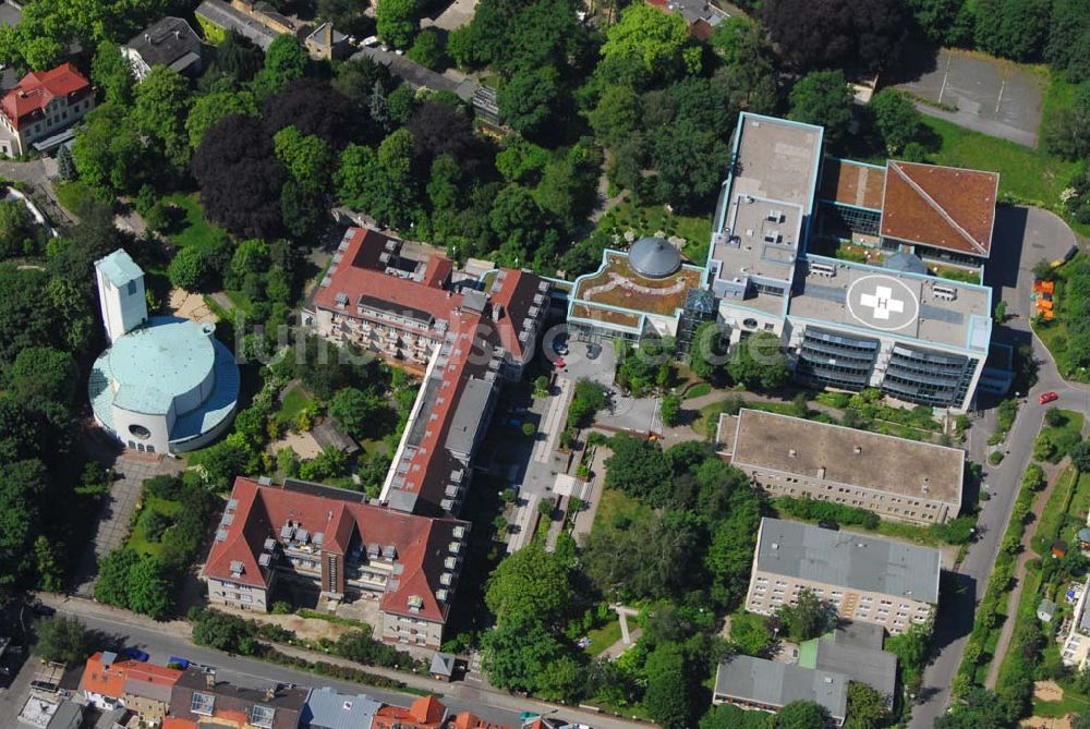 Leipzig aus der Vogelperspektive: Blick auf das Leipziger Elisabethkrankenhaus