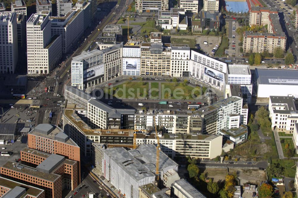 Luftaufnahme Berlin - Blick auf den Leipziger Platz in Berlins Mitte