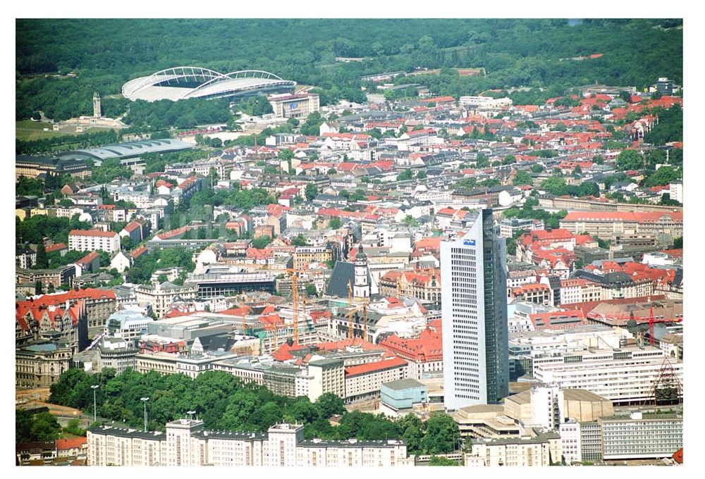 Leipzig von oben - Blick auf das Leipziger Stadtzentrum