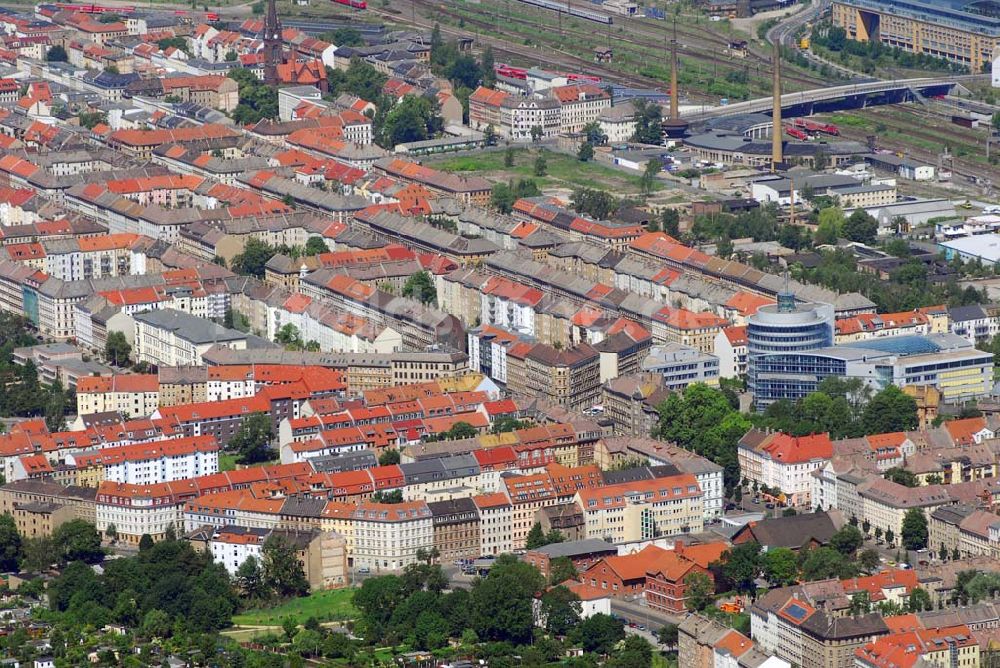 Luftbild Leipzig - Blick auf das Leipziger Stadtzentrum