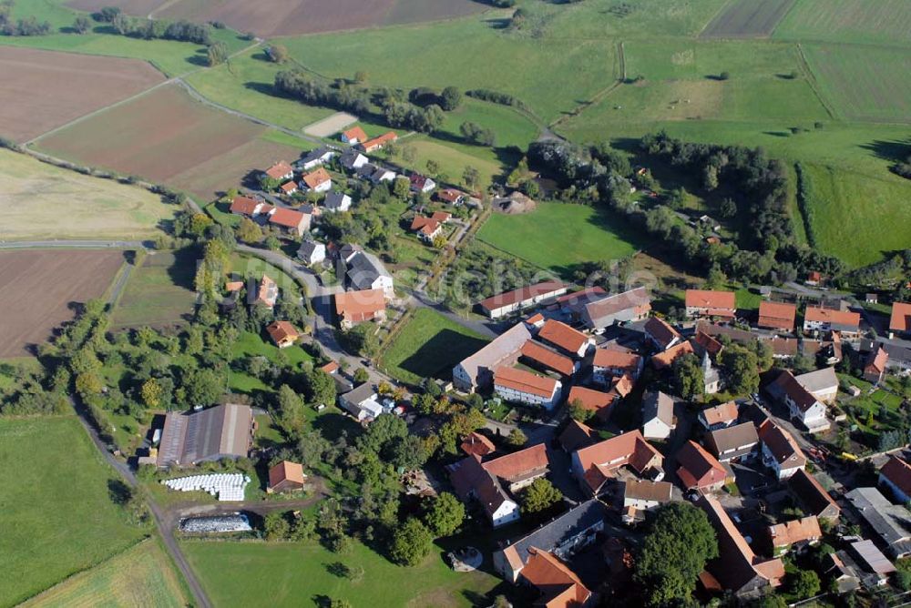 Luftbild Leuderode - Blick auf Leuderode