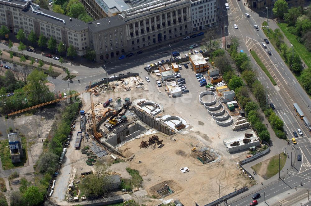 Luftaufnahme Leipzig - Blick auf den Leuschner Platz Leipzig