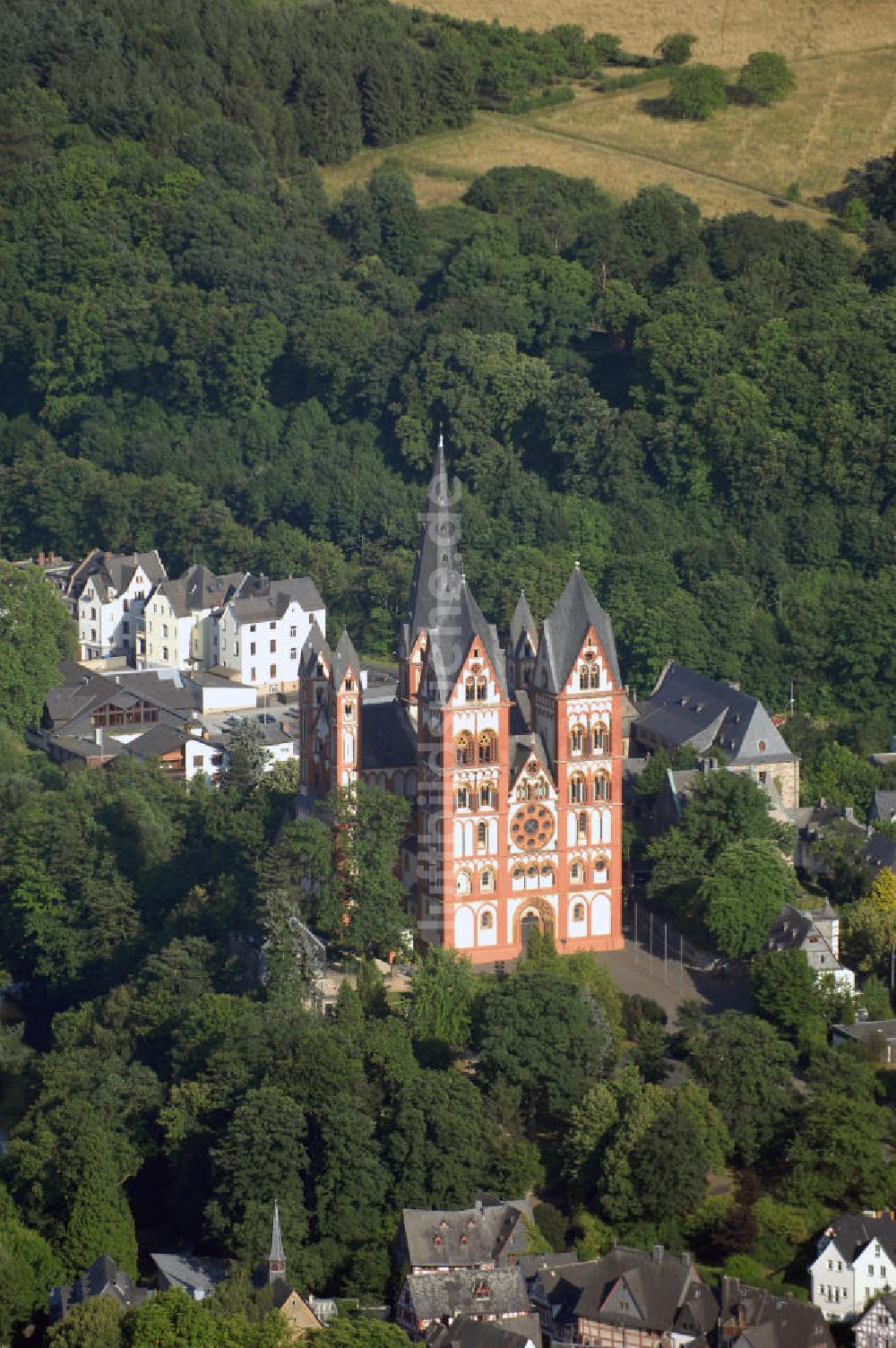 Limburg an der Lahn von oben - Blick auf den Limburger Dom