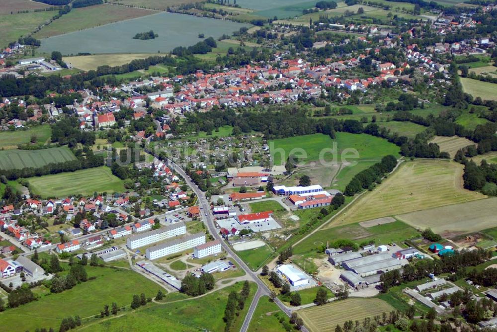 Loburg von oben - Blick auf Loburg