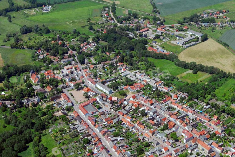 Loburg aus der Vogelperspektive: Blick auf Loburg