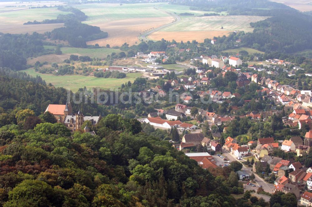 Luftaufnahme Mansfeld - Blick auf die Lutherstadt Mansfeld