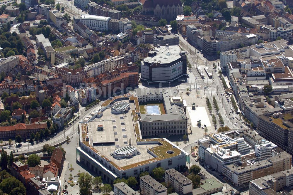 Luftbild Braunschweig - Blick auf das Magni-Viertel in Braunschweig