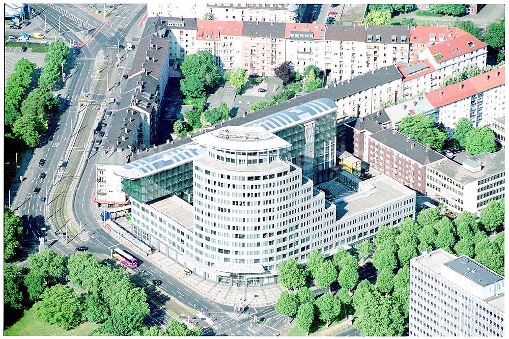 Mannheim von oben - Blick auf Mannheimer Versicherung, Firmensitz