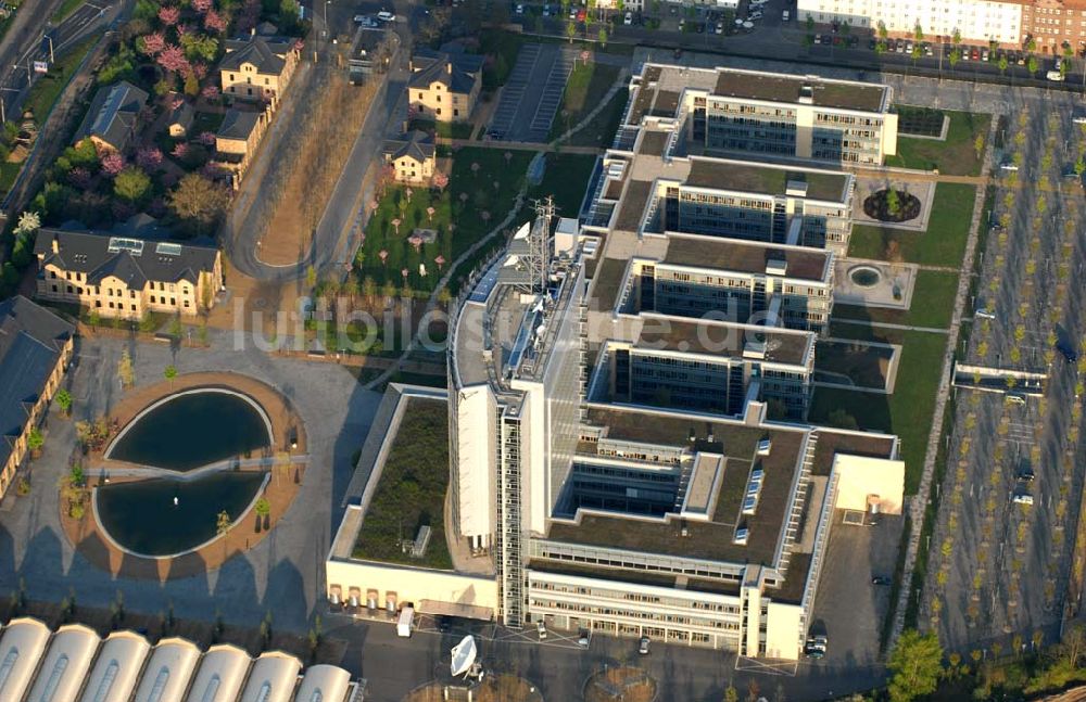 Luftaufnahme Leipzig - Blick auf das MDR-Gelände an der Richard-Lehmann-Straße in Leipzig