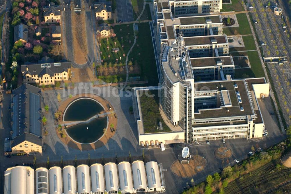 Leipzig von oben - Blick auf das MDR-Gelände an der Richard-Lehmann-Straße in Leipzig