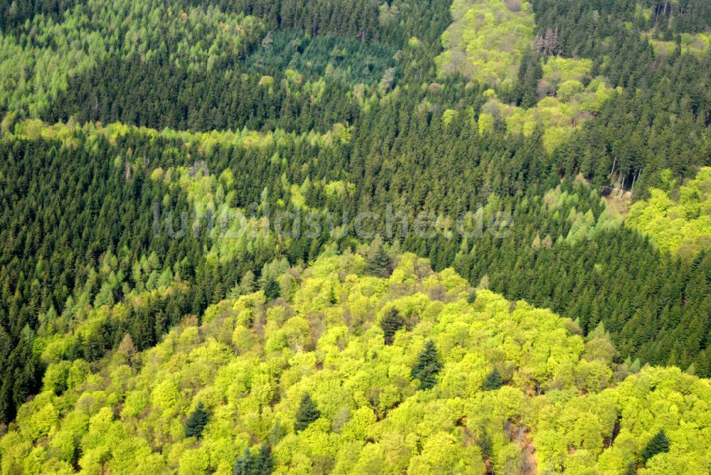 Luftaufnahme Taunus - Blick auf das Mittelgebirge Taunus im Rhein-Main-Gebiet