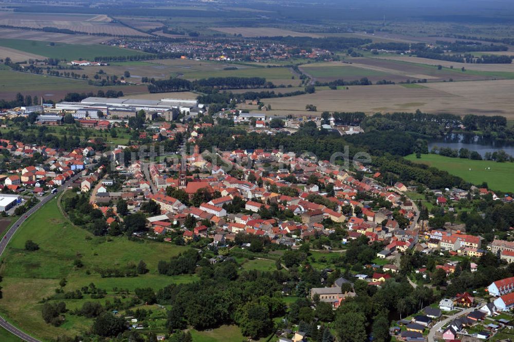 Luftaufnahme Mittenwalde - Blick auf Mittenwalde, eine Stadt im Landkreis Dahme-Spreewald im Bundesland Brandenburg