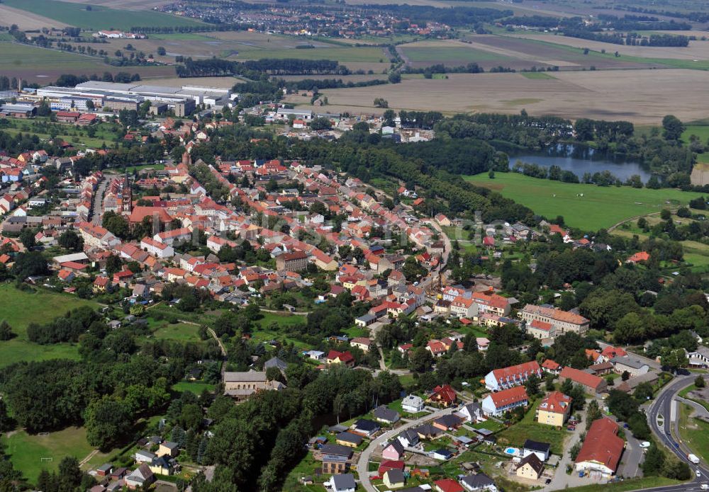 Mittenwalde von oben - Blick auf Mittenwalde, eine Stadt im Landkreis Dahme-Spreewald im Bundesland Brandenburg