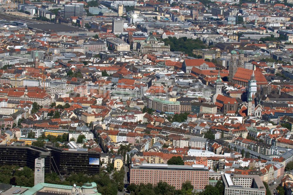 Luftbild München - Blick auf München