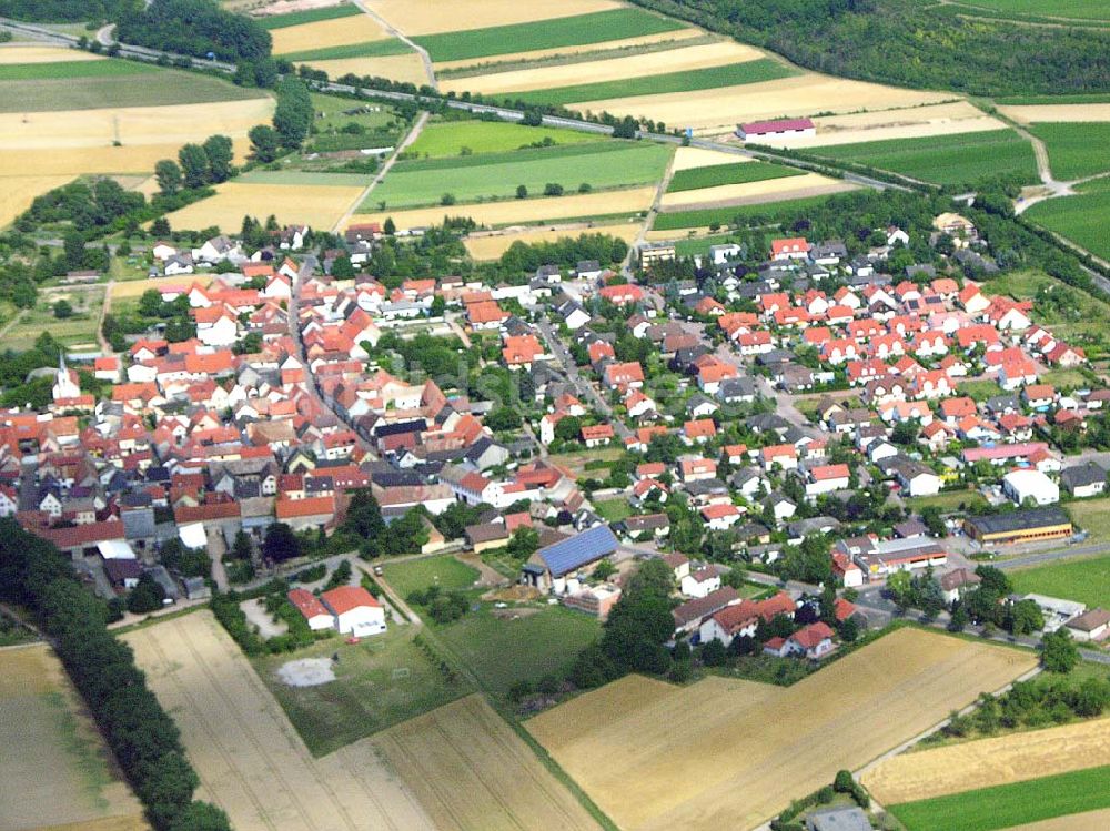 Mörstadt / Rheinland-Pfalz von oben - Blick auf Mörstadt in Rheinland-Pfalz