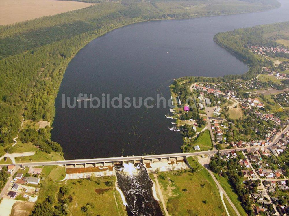 Bitterfeld/ Friedersdorf aus der Vogelperspektive: Blick auf den Muldestausee bei Friedersdorf