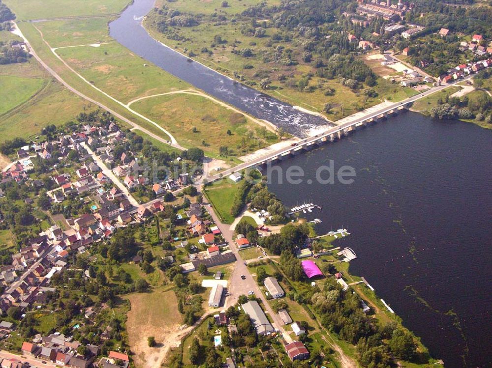 Luftbild Bitterfeld/ Friedersdorf - Blick auf den Muldestausee bei Friedersdorf