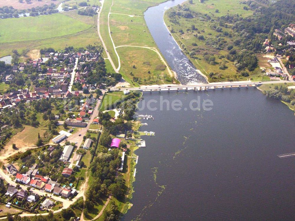 Luftaufnahme Bitterfeld/ Friedersdorf - Blick auf den Muldestausee bei Friedersdorf