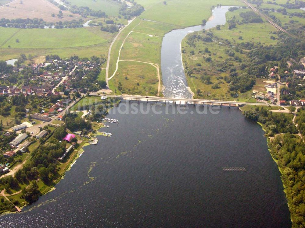 Bitterfeld/ Friedersdorf von oben - Blick auf den Muldestausee bei Friedersdorf