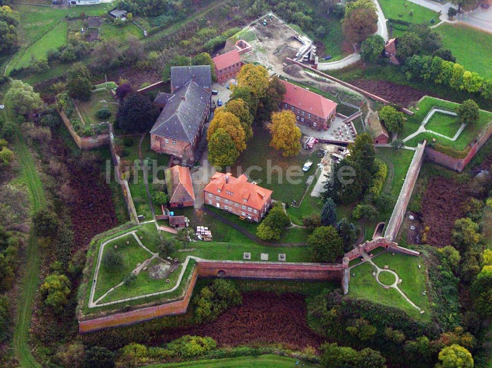 Dömitz von oben - Blick auf das Museum Festung Dömitz