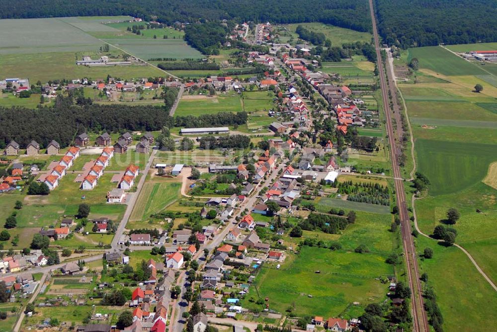 Luftaufnahme Nedlitz(Gommern) - Blick auf Nedlitz(Gommern)