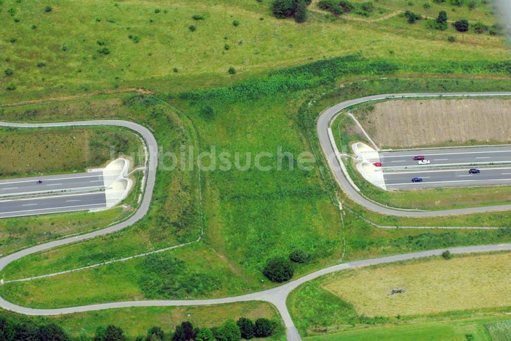 Dresden-Heidenau von oben - Blick auf die neu errichtete Autobahn A17 mit dem Viadukt über dem Müglitztal in Dresden-Heidenau