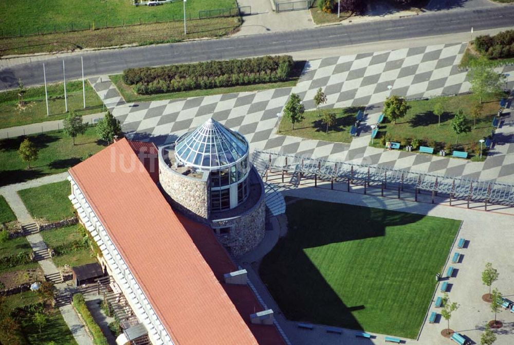 Templin aus der Vogelperspektive: Blick auf das neu errichtete Gymnasiuman der Feldstrasse in Templin