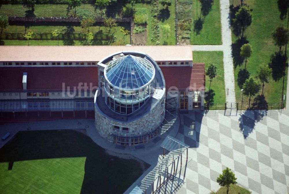 Templin aus der Vogelperspektive: Blick auf das neu errichtete Gymnasiuman der Feldstrasse in Templin