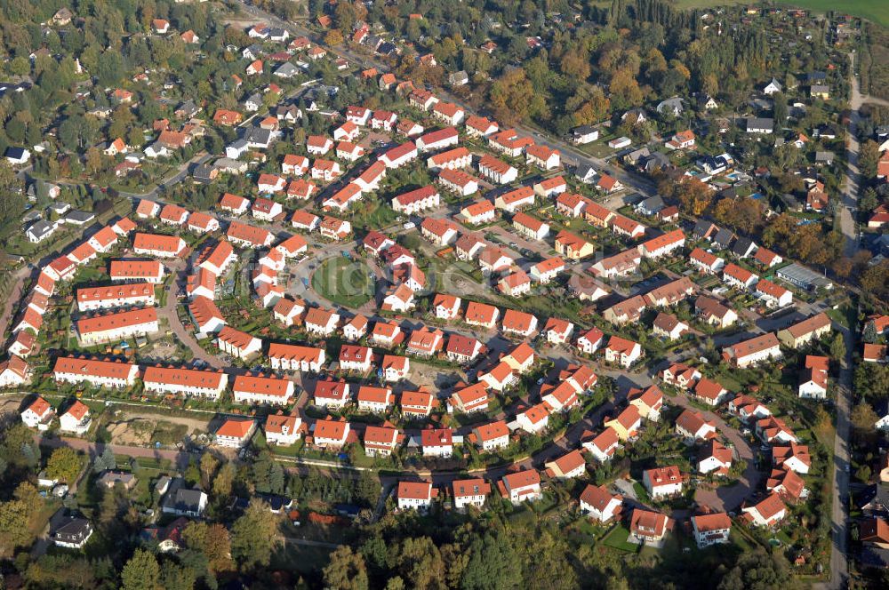 Luftaufnahme Schildow - Blick auf das neu errichtete Wohngebiet Schildower Pfaffenwald in Schildow