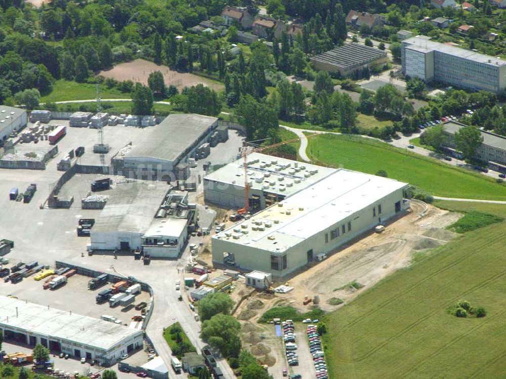 Luftaufnahme Berlin - Mahlsdorf - Blick auf den Neubau der ALBA Recycling GmbH