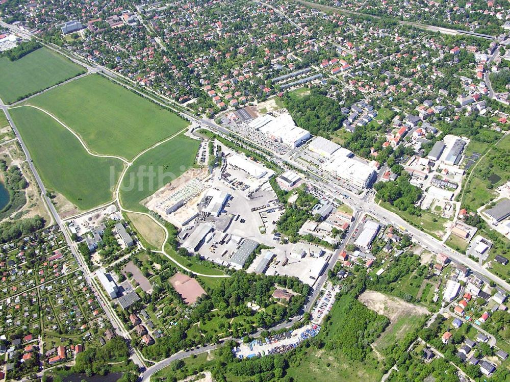 Luftaufnahme Berlin - Mahlsdorf - Blick auf den Neubau der ALBA Recycling GmbH