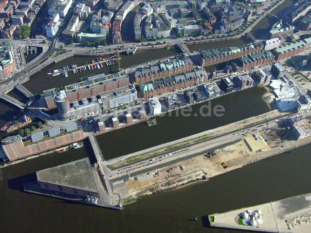 Hamburg von oben - Blick auf Neubau in der Hamburger Hafencity