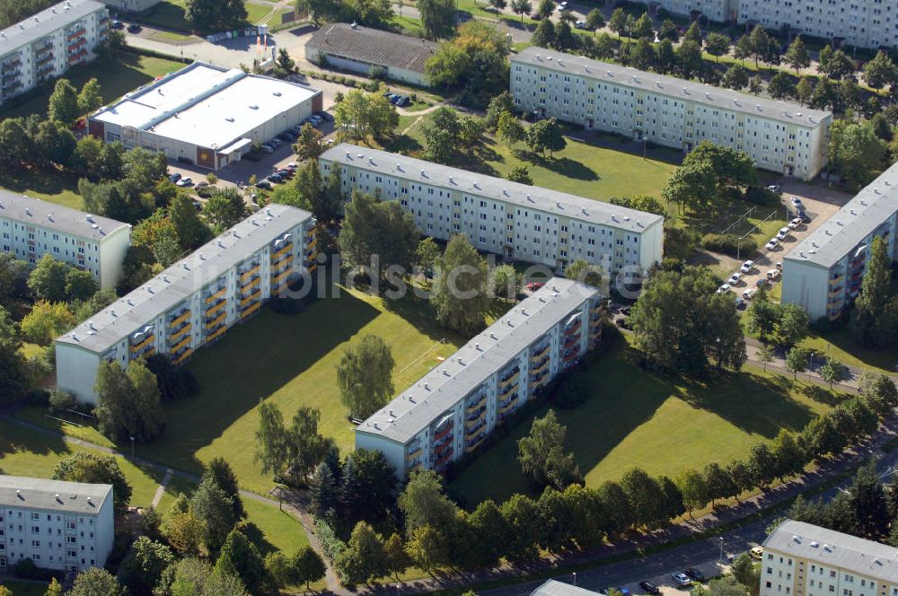 Luftaufnahme Schwerin - Blick auf die Neubausiedlung in Schwerin-Lankow