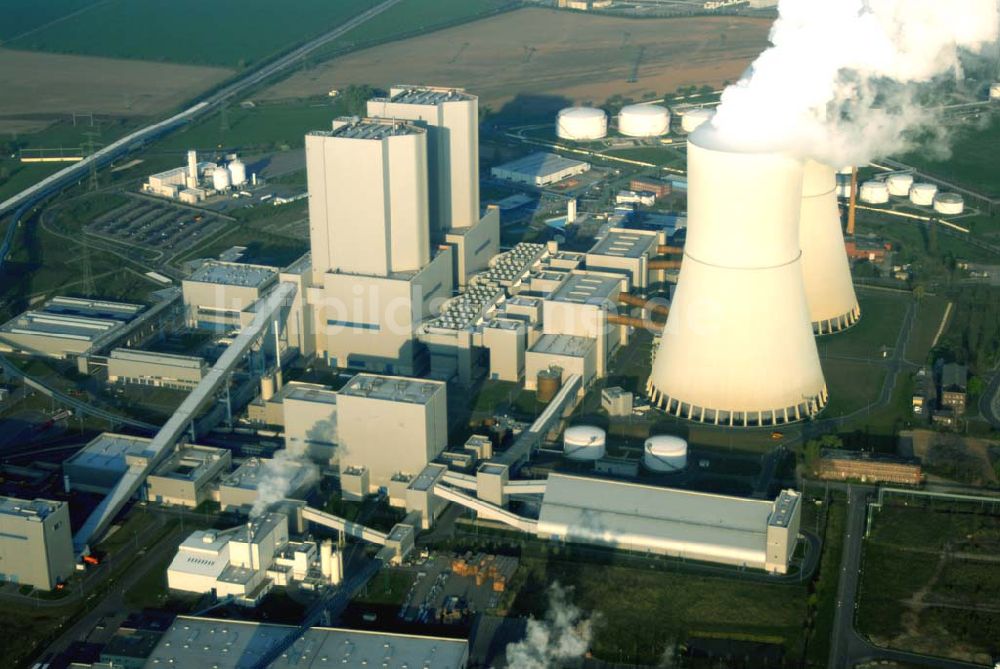 Luftaufnahme Böhlen (Leipziger Land) - Blick auf das neue Kraftwerk Lippendorf bei Leipzig