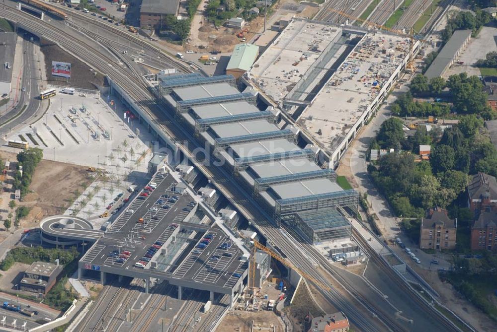 Luftaufnahme Berlin - Blick auf den neuen Berliner Bahnhof Südkreuz (ehem. Papestraße)