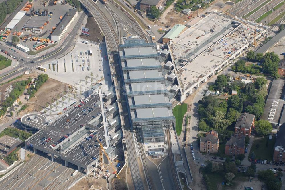 Luftaufnahme Berlin - Blick auf den neuen Berliner Bahnhof Südkreuz (ehem. Papestraße)