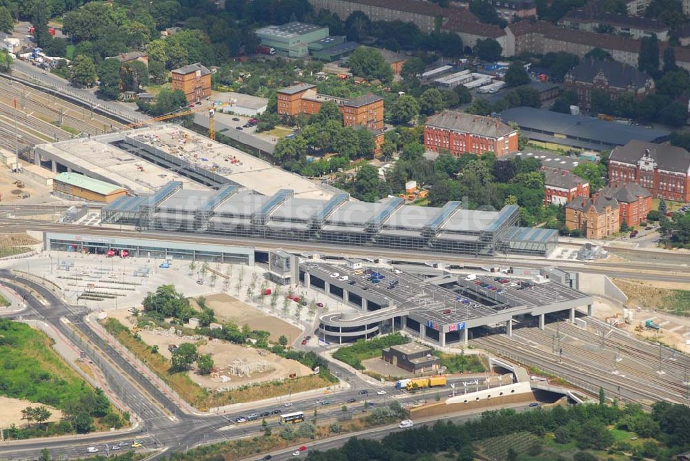 Luftbild Berlin - Blick auf den neuen Berliner Bahnhof Südkreuz (ehem. Papestraße)