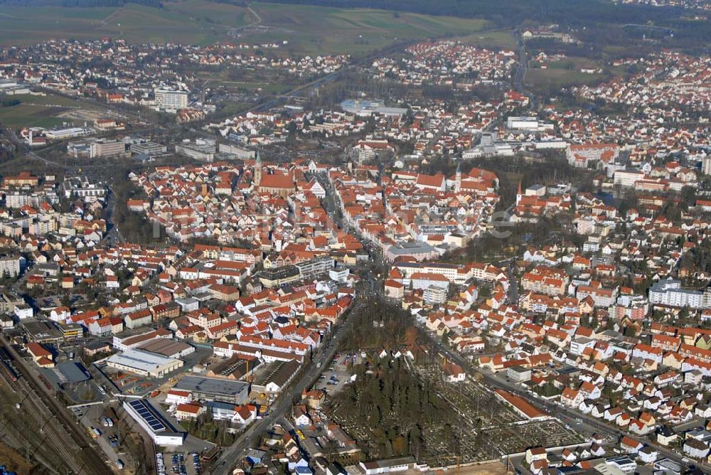 Neumarkt aus der Vogelperspektive: Blick auf Neumarkt in der Oberpfalz