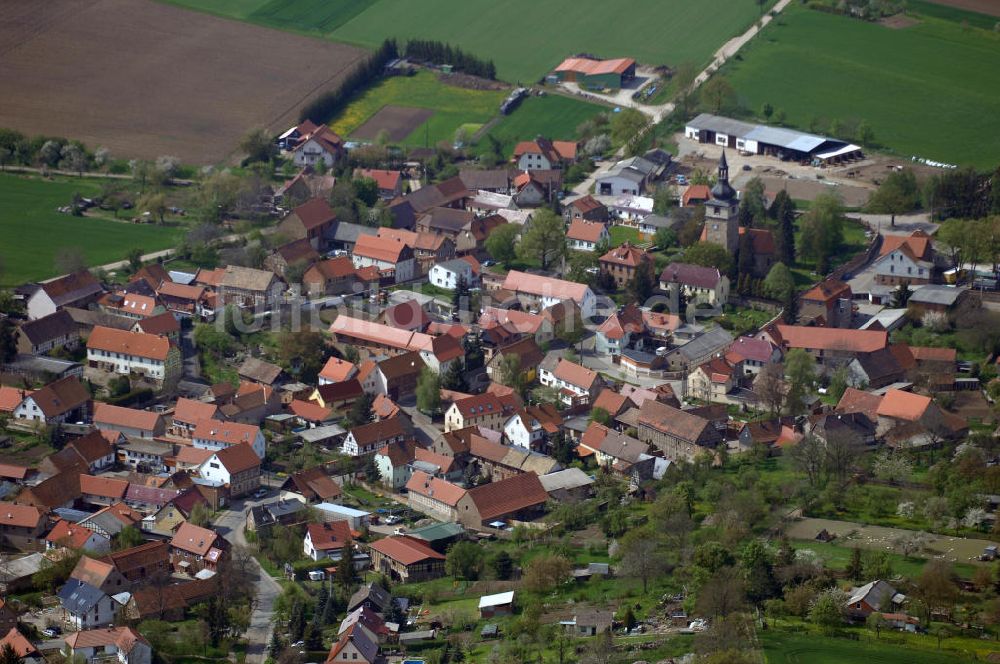 Nohra aus der Vogelperspektive: Blick auf Nohra OT Utzberg