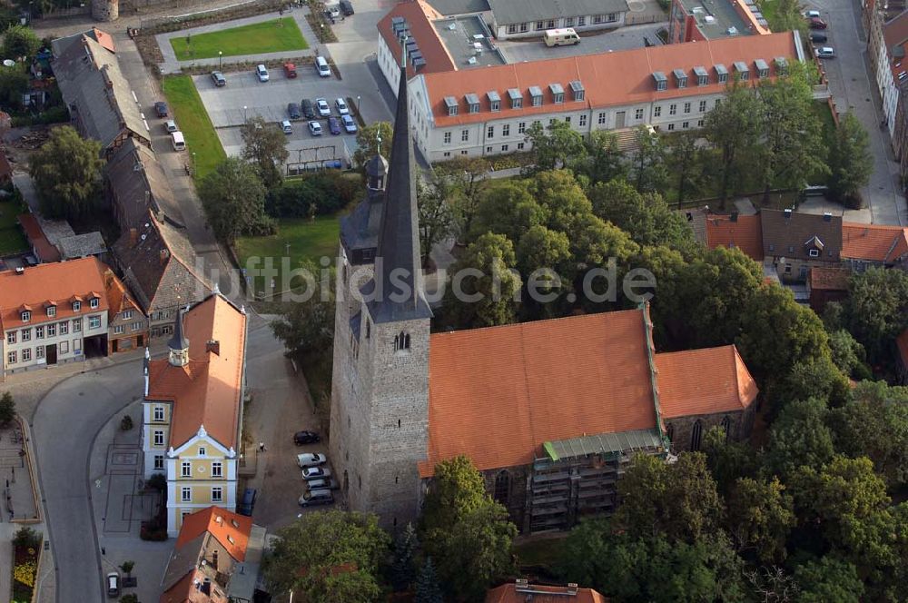 Luftaufnahme Burg - Blick auf die Oberkirche 'Unser Lieben Frauen'