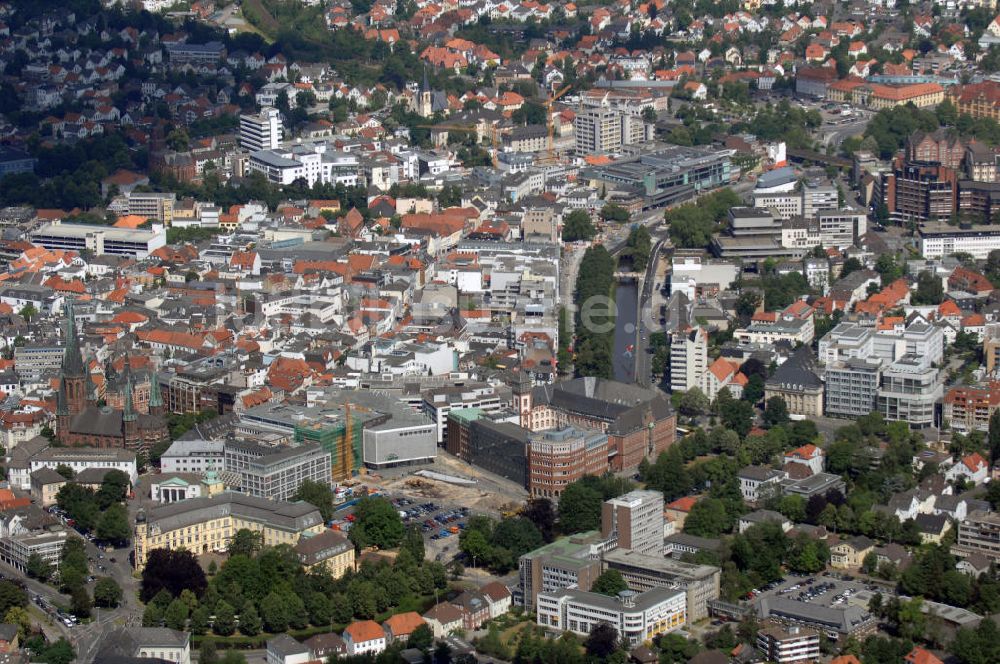 Oldenburg von oben - Blick auf die Oldenburger Innenstadt