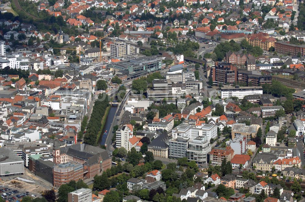 Luftbild Oldenburg - Blick auf die Oldenburger Innenstadt