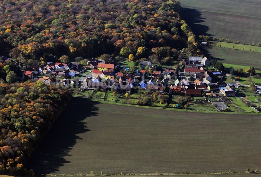 Luftbild Hainichen - Blick auf den Ort Hainichen in Thüringen