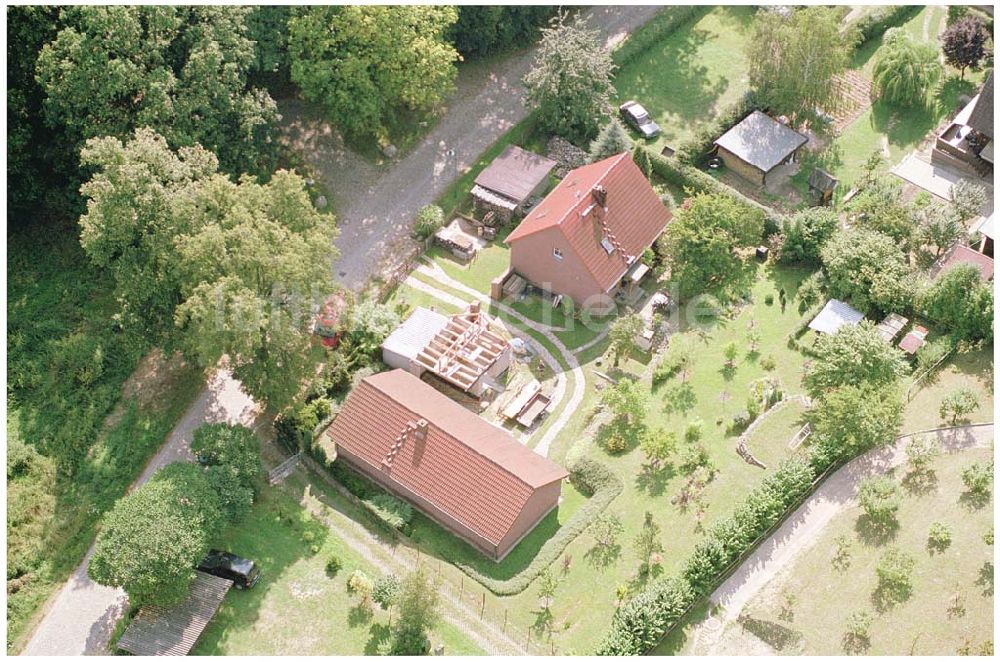 Sonnenburg von oben - Blick auf die Ortschaft Sonneburg