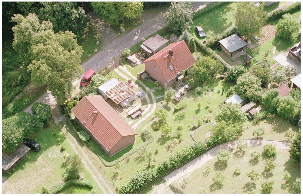 Sonnenburg aus der Vogelperspektive: Blick auf die Ortschaft Sonneburg