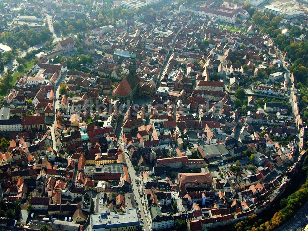 Luftbild Amberg / Bayern - Blick auf den Ortskern von Amberg